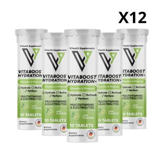 Vitaboost Hydration+ Vitamins & Minerals - (Boite / 12) - VHealth Supplements